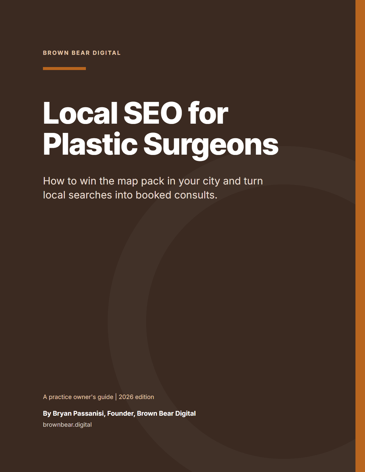 Cover of the Local SEO for Plastic Surgeons: The PDF Guide PDF