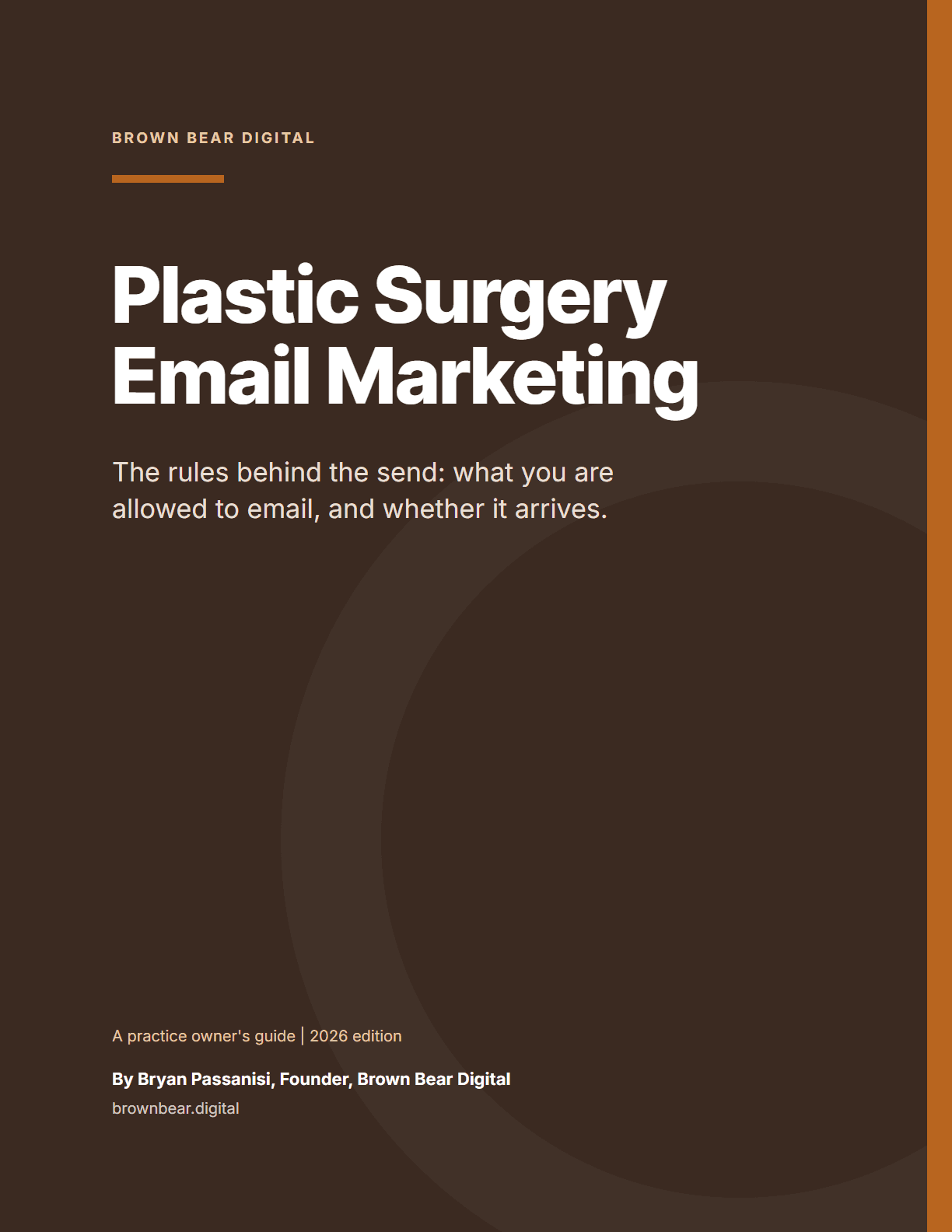 Cover of the Plastic Surgery Email Marketing: The PDF Guide PDF
