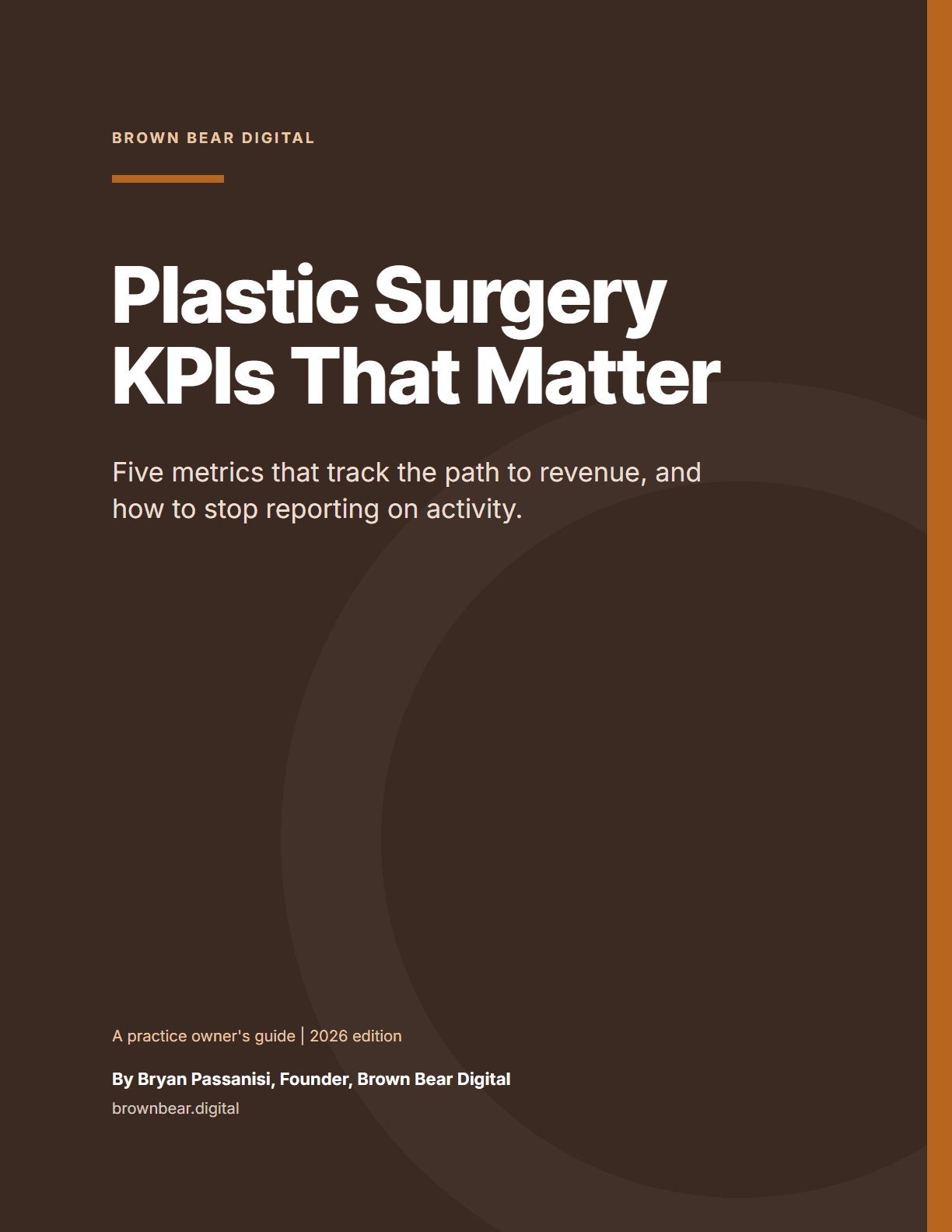 Cover of the Plastic Surgery KPIs: The PDF Guide PDF